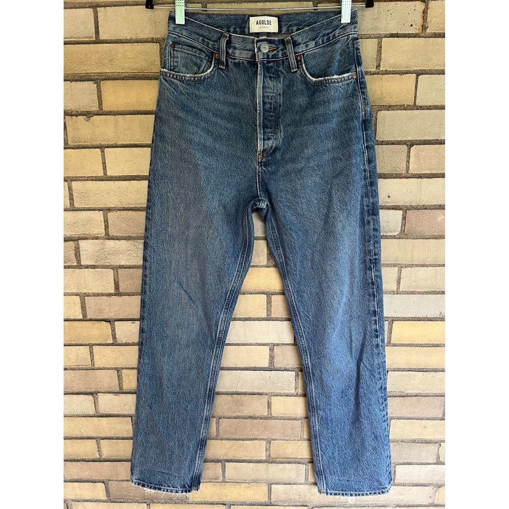 AGOLDE 90's Pinch Waist High Rise Straight Leg Jeans Medium Wash Size 26 / 2